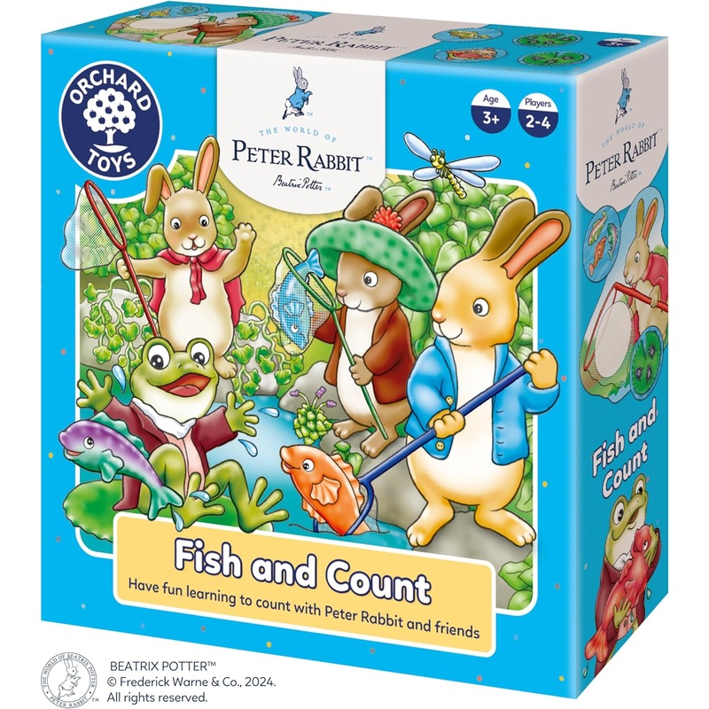 ORCHARD TOYS WPR003 PETER RABBIT FISH AND COUNT GAME