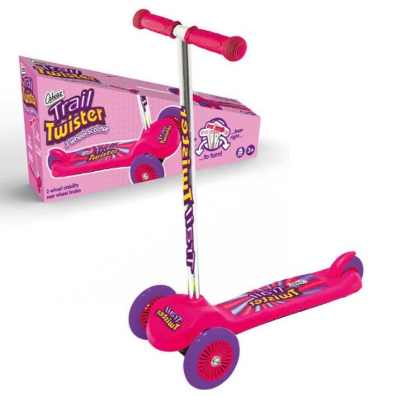 OZBOZZ SV20752 TRAIL TWIST 3 WHEEL SCOOTER PINK