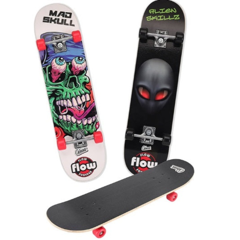 OZBOZZ SV408 SKATEBOARD 31" MAPLE DECK (ASSORTED DESIGNS ONE CHOSEN RANDOM)