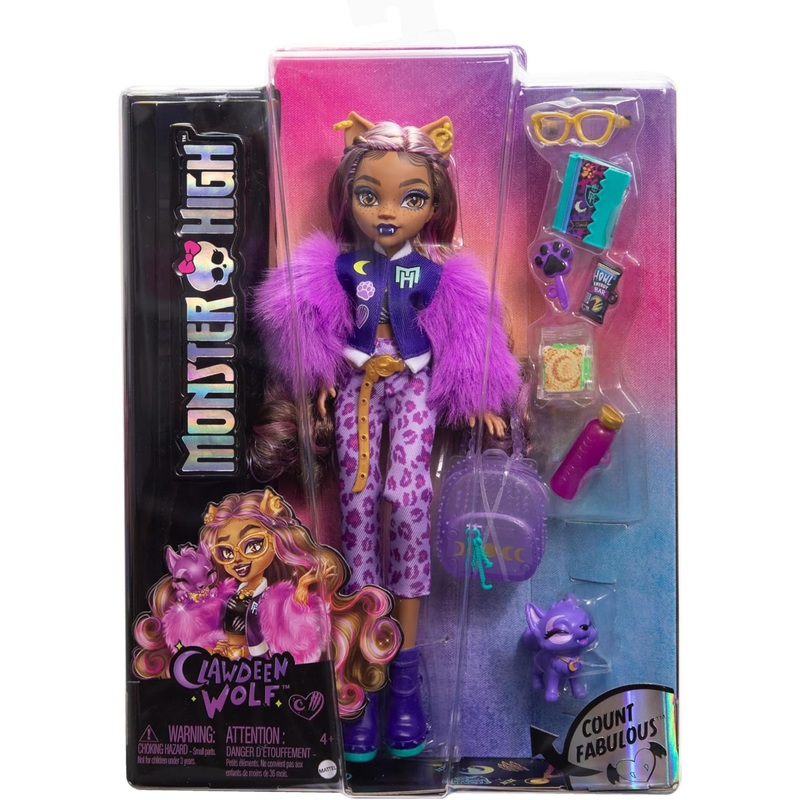 MONSTER HIGH HRP65 CLAWDEEN WOLF DOLL