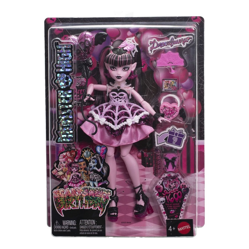 MONSTER HIGH JBG74 DRACULAURA SCARY SWEET BIRTHDAY DOLL