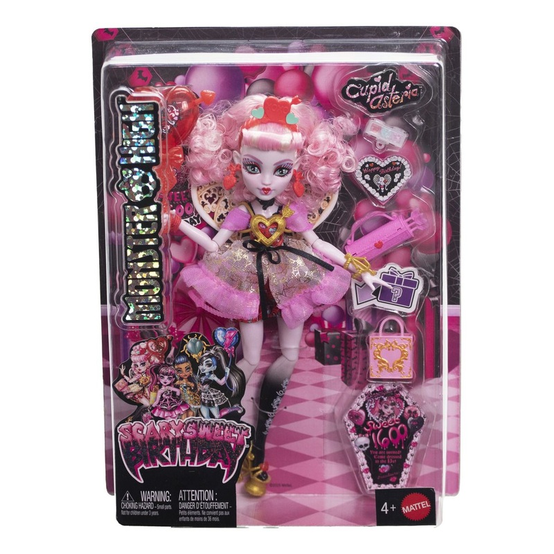 MONSTER HIGH JBG77 CUPID ASTERIA SCARY SWEET BIRTHDAY DOLL