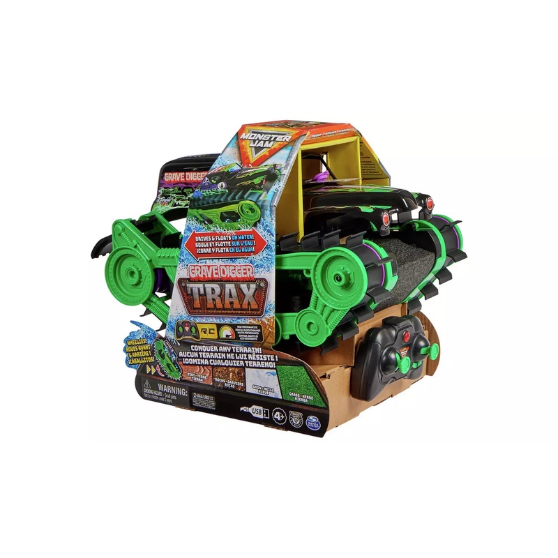 MONSTER JAM 20143582 GRAVE DIGGER TRAX MONSTER TRUCK REMOTE CONTROL