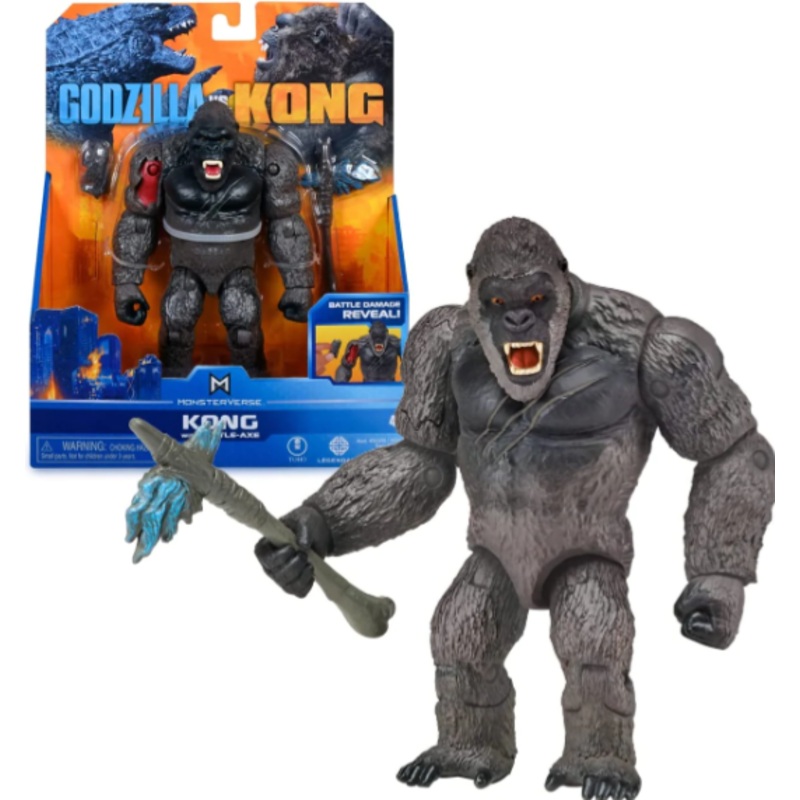 MONSTERVERSE 35303 KONG WITH BATTLE AXE 6 INCH BATTLE FIGURE