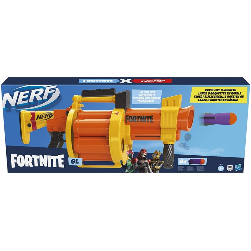 NERF E8910 FORTNITE GL FOAM ROCKET DART GUN