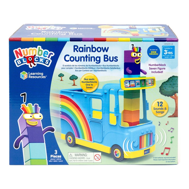 NUMBERBLOCKS 96092 RAINBOW COUNTING BUS
