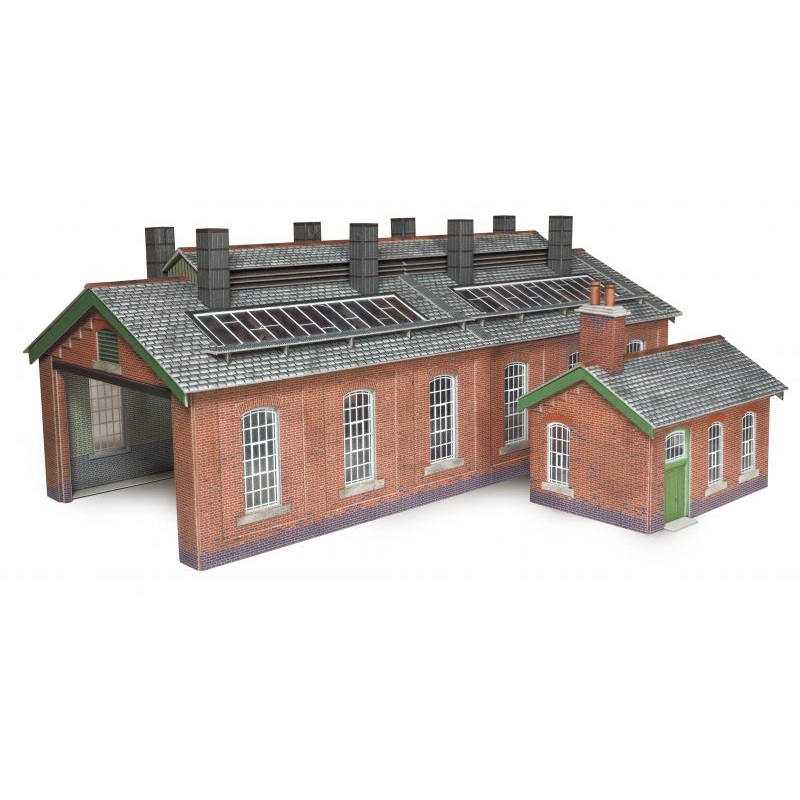 METCALFE PO313 00/H0 SCALE DOUBLE TRACK ENGINE SHED