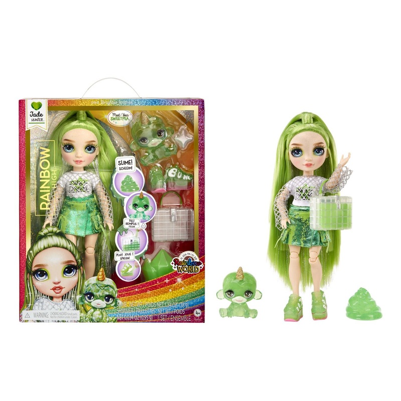 MGA 120193EU RAINBOW HIGH JADE HUNTER CLASSIC RAINBOW DOLL