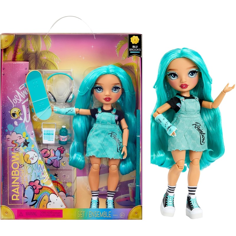 MGA 501916EUC RAINBOW HIGH BLU BROOKS NEW FRIENDS FASHION DOLL