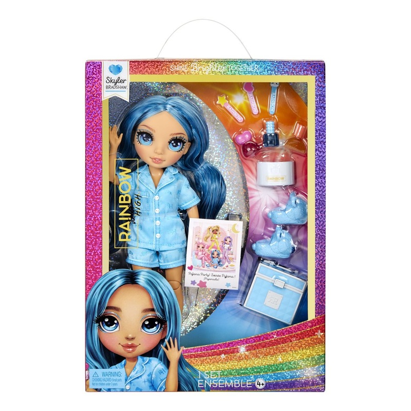 MGA 530947EUC RAINBOW JUNIOR HIGH SKYLER BRADSHAW PJ PARTY DOLL