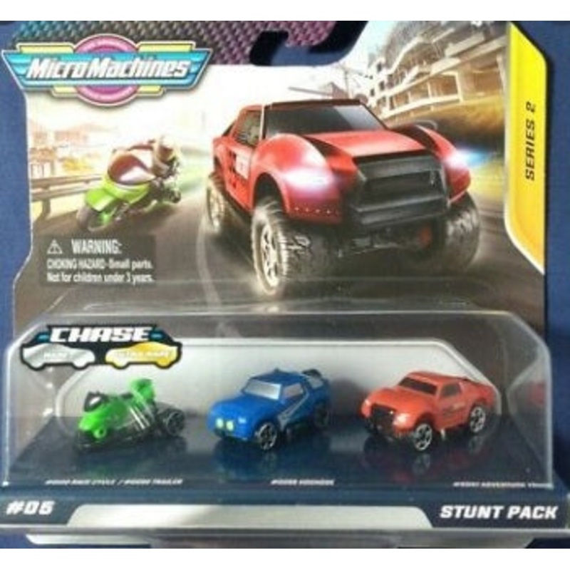 MICRO MACHINES MMW0009 05 STUNT PACK 3 VEHICLE PACK