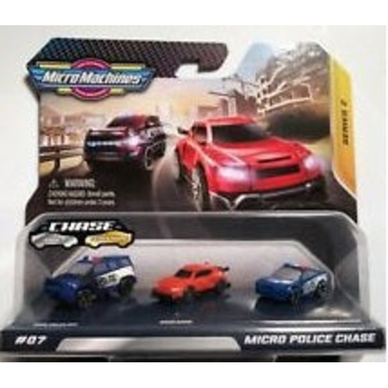 MICRO MACHINES MMW0011 07 MICRO POLICE CHASE 3 VEHICLE PACK