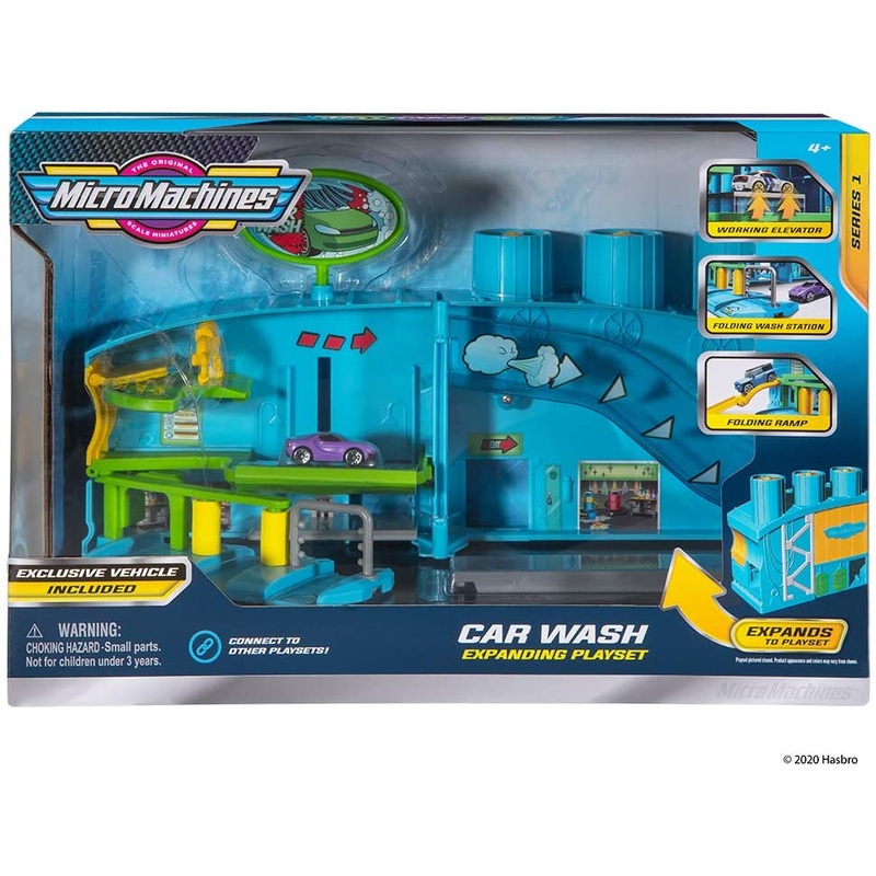 MICRO MACHINES MMW0035 CAR WASH EXPANDING PLAYSET