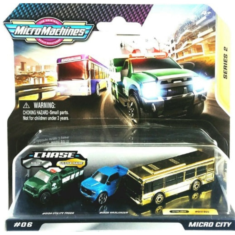 MICRO MACHINES MMW0084 06 MICRO CITY ULTRA RARE 3 VEHICLE PACK