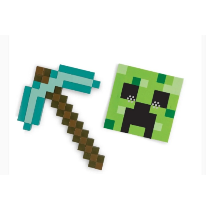 MINECRAFT 156269 PICK AXE & MASK SET