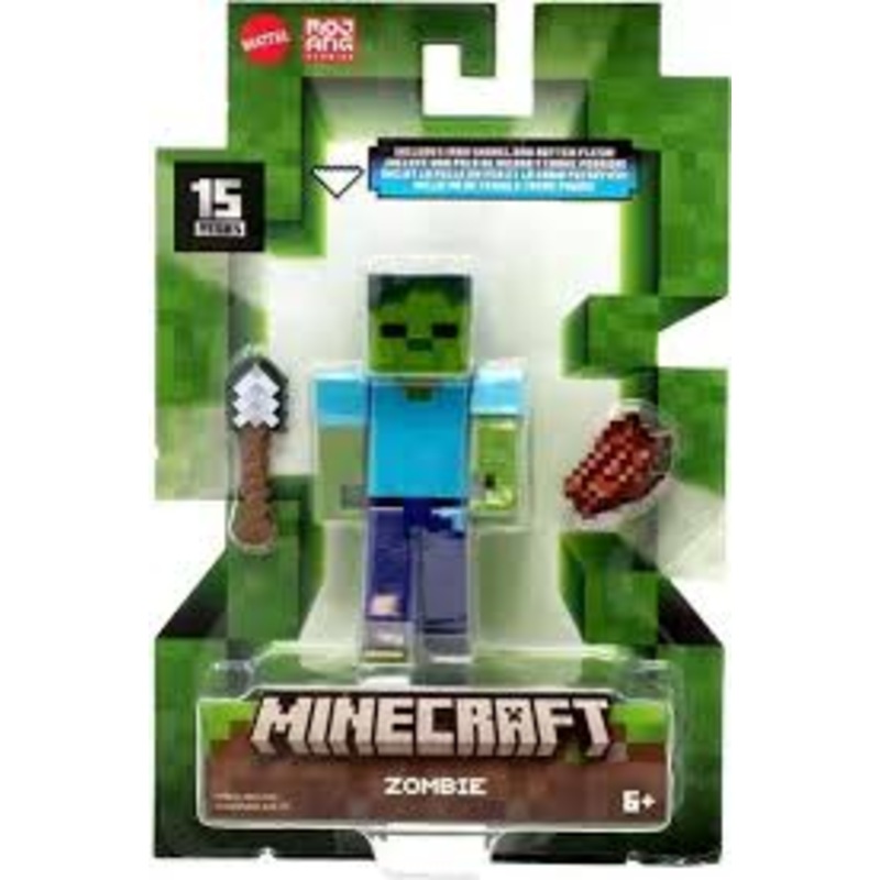 MINECRAFT JCN44 ZOMBIE 3.5IN FIGURE