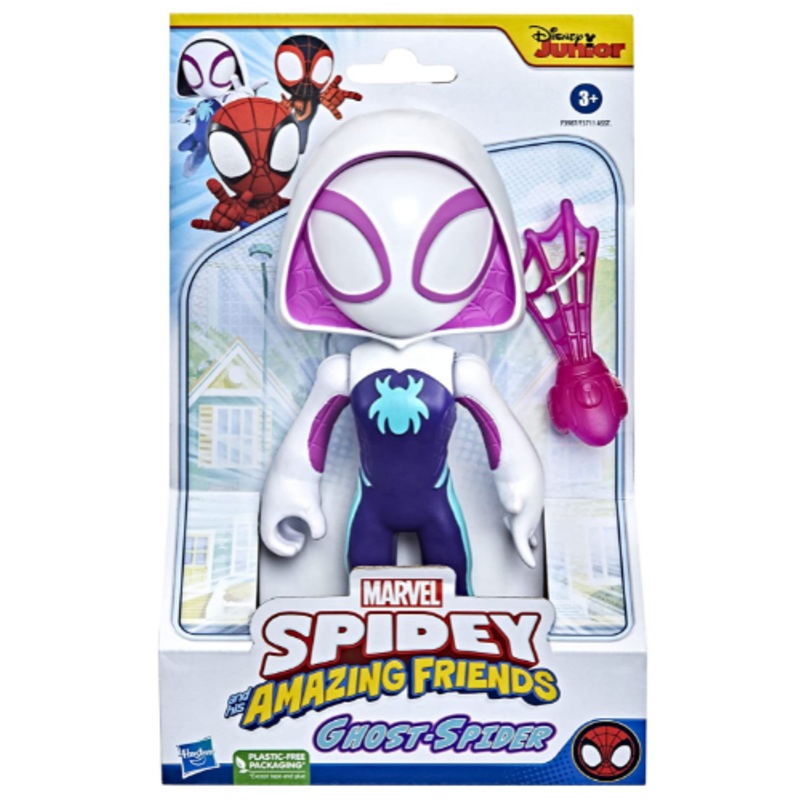 MARVEL SPIDEY AND HIS AMAZING FRIENDS F3987 GHOST SPIDER SUPERSIZED HERO FIGURE