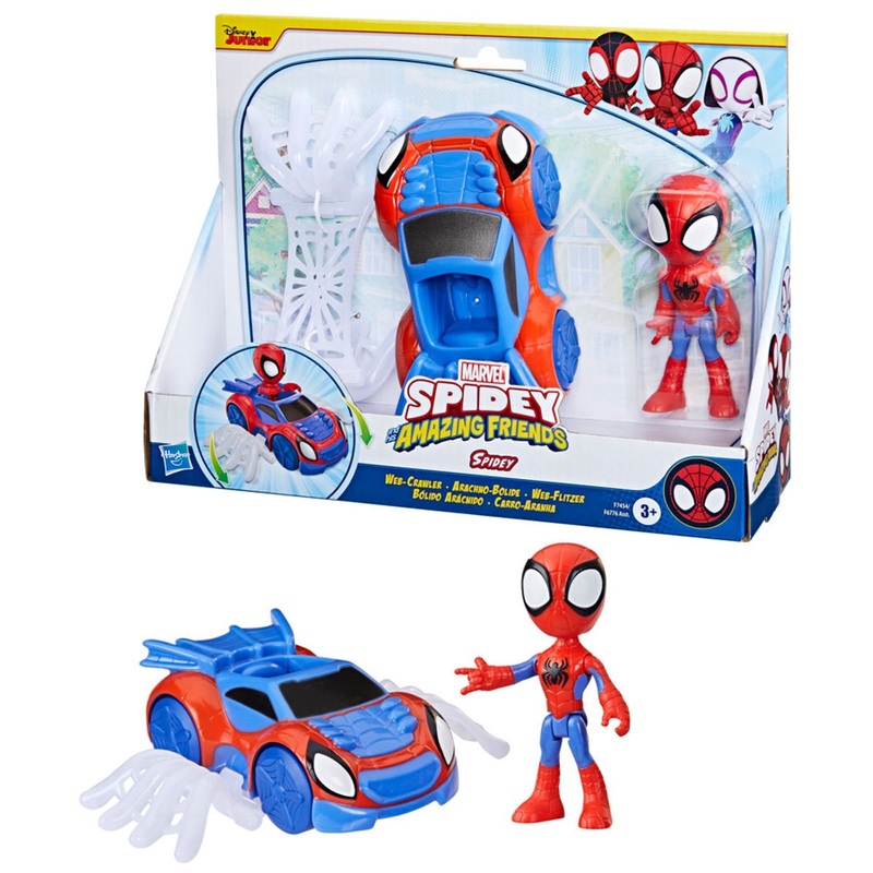 MARVEL SPIDEY AND HIS AMAZING FRIENDS F7454 SPIDEY WEB-CRAWLER