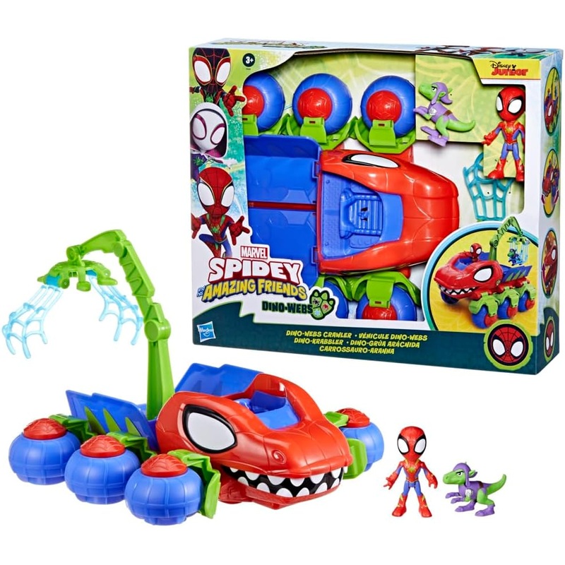 MARVEL SPIDEY AND HIS AMAZING FRIENDS F9480 DINO-WEBS CRAWLER