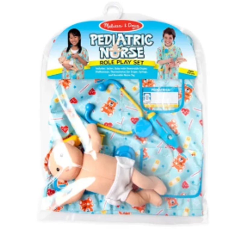 MELISSA & DOUG 18519 PAEDIATRIC NURSE COSTUME SIZE 3-6 YEARS