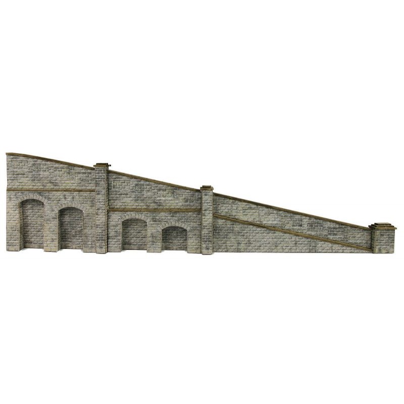 METCALFE PN149 N SCALE TAPERED RETAINING WALL IN STONE