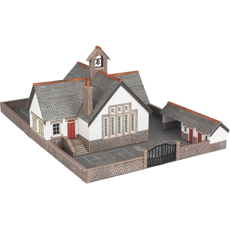 METCALFE PN153 N SCALE VILLAGE SCHOOL