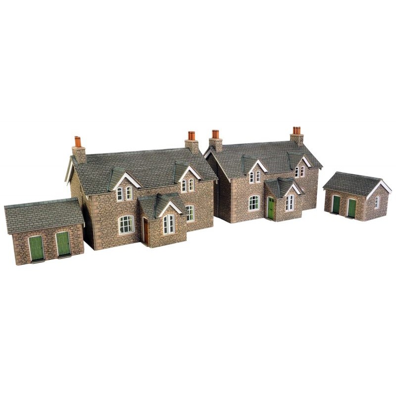 METCALFE PO255 00/H0 SCALE WORKERS COTTAGES