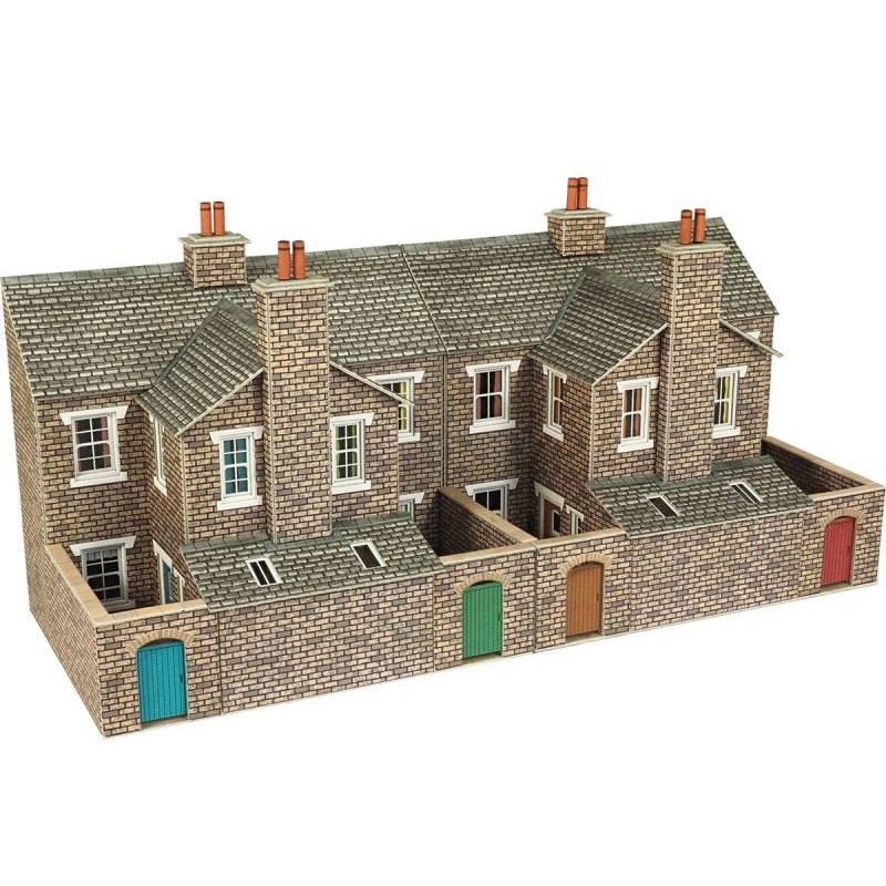 METCALFE PO277 00/H0 SCALE LOW RELIEF STONE TERRACED HOUSE BACKS