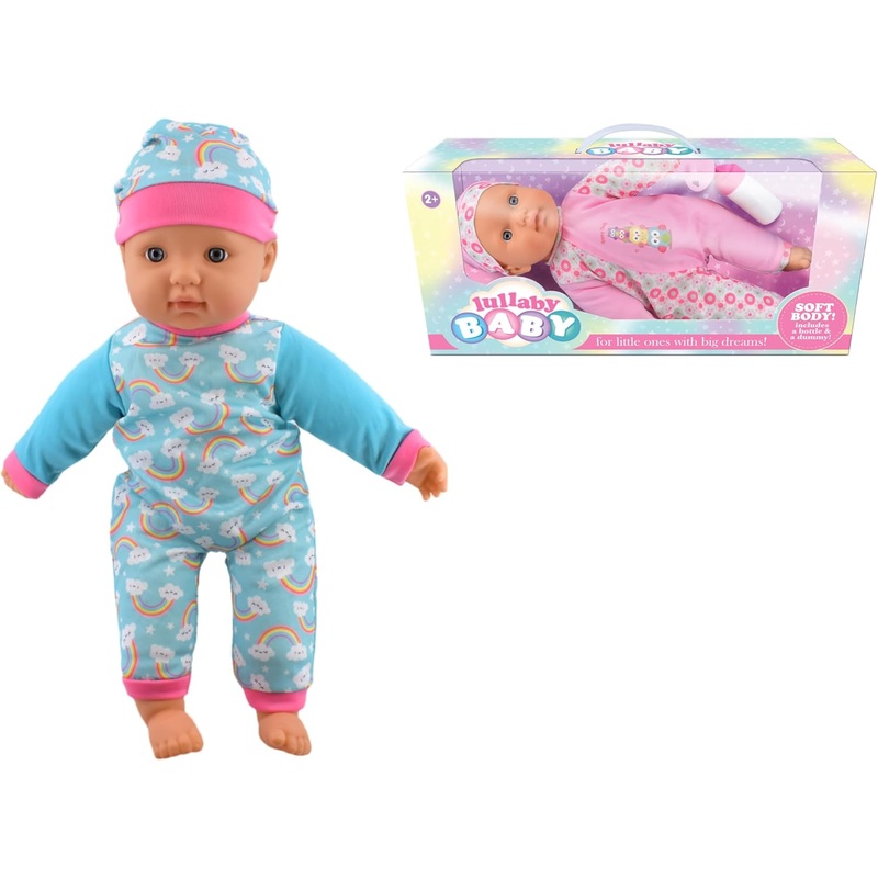LULLABY BABY 2146 16 INCH SOFT BODY DOLL (2 DESIGNS, 1 SUPPLIED AT RANDOM)