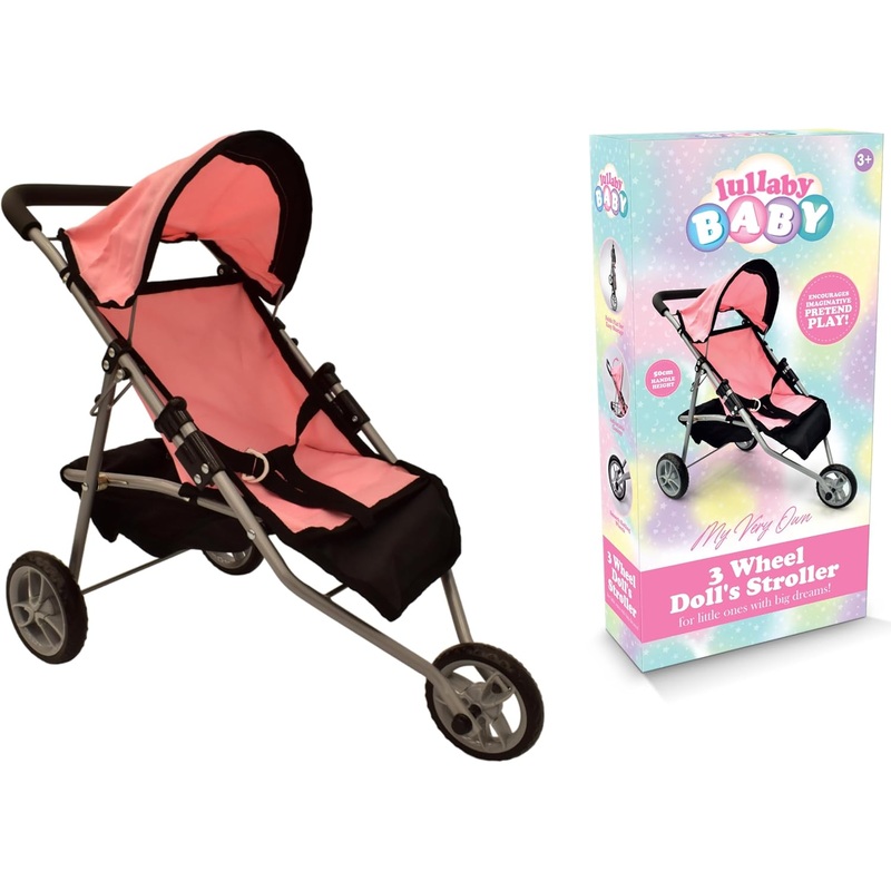 LULLABY BABY 2243 MY VERY OWN 3 WHEEL FOLDABLE DOLLS STROLLER