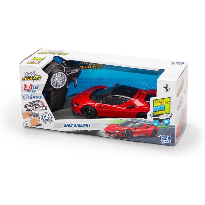 MAISTO 82334 TECH R/C FERRARI SF90 STRADALE RADIO CONTROL CAR