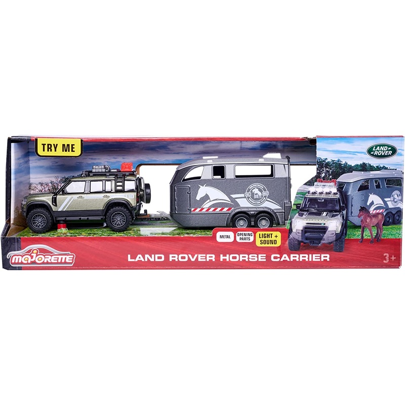 MAJORETTE 6000 LANDROVER HORSE CARRIER DIECAST