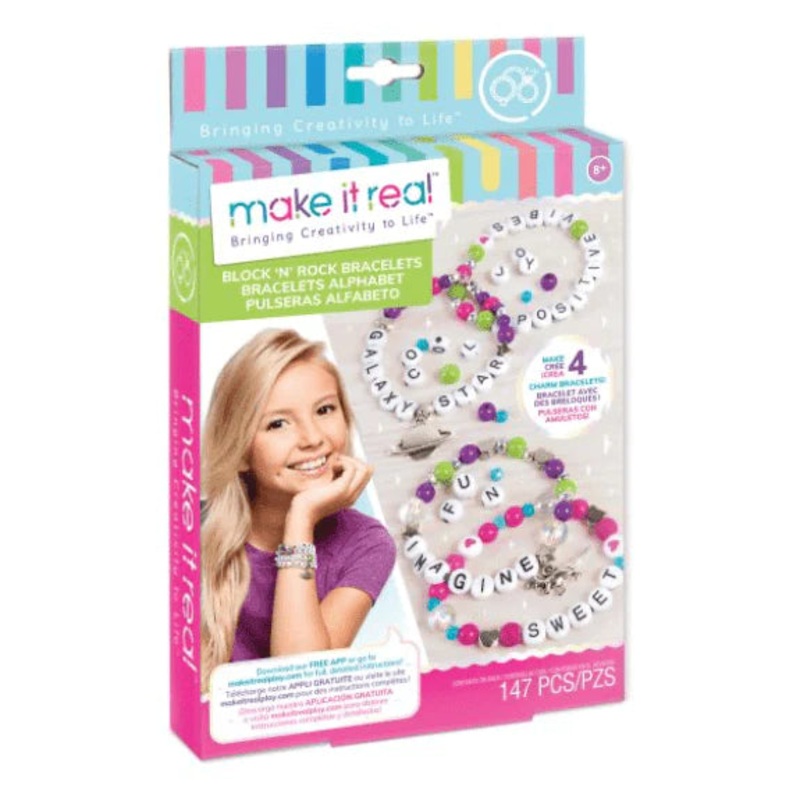 MAKE IT REAL 1205 BLOCK N ROCK BRACELETS