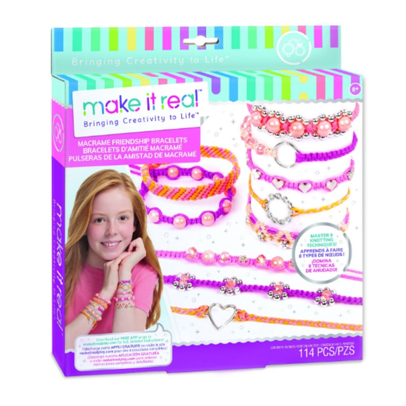 MAKE IT REAL 1318 MACRAME FRIENDSHIP BRACELETS SET