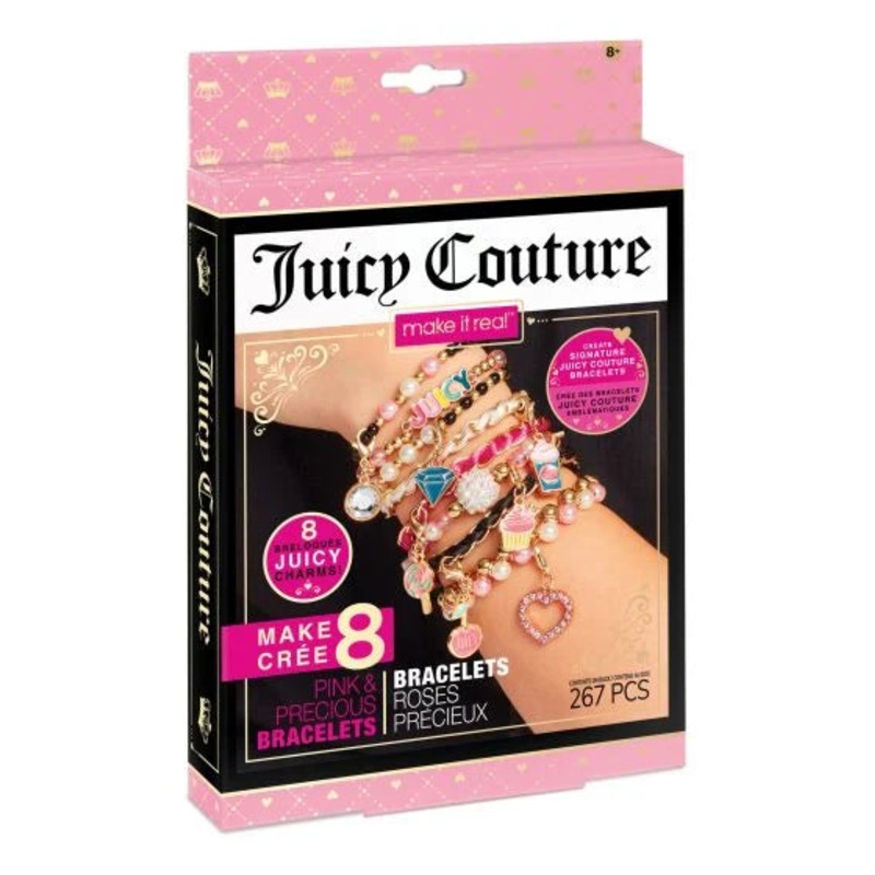 MAKE IT REAL 4432 JUICY COUTURE PINK & PRECIOUS BRACELETS