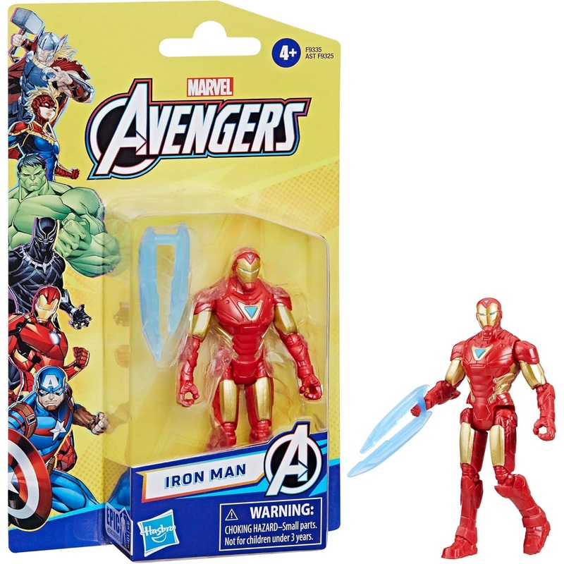 MARVEL AVENGERS F9335 IRON MAN 4 INCH EVERGREEN HERO FIGURE