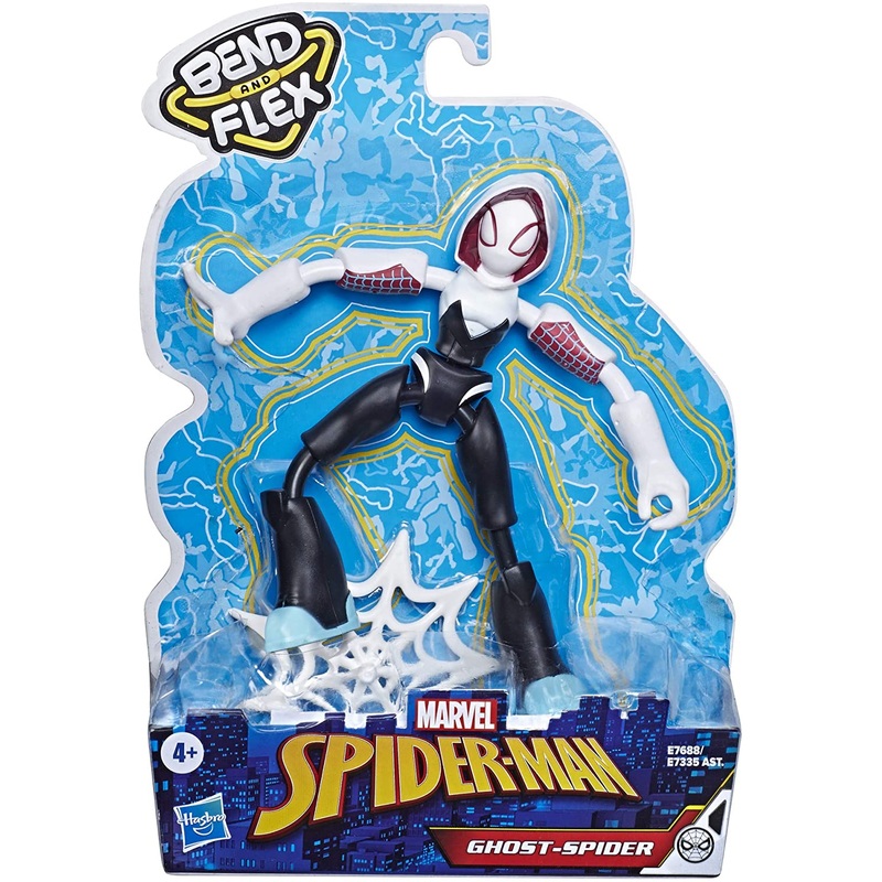 MARVEL E7688 SPIDERMAN BEND AND FLEX GHOST SPIDER