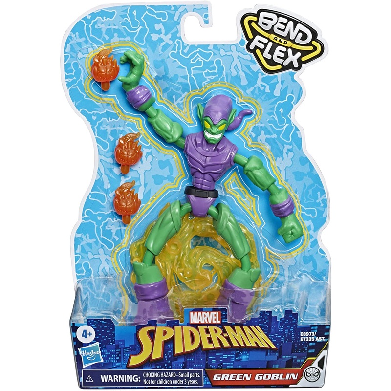MARVEL E8973 MARVEL SPIDERMAN BEND AND FLEX GREEN GOBLIN