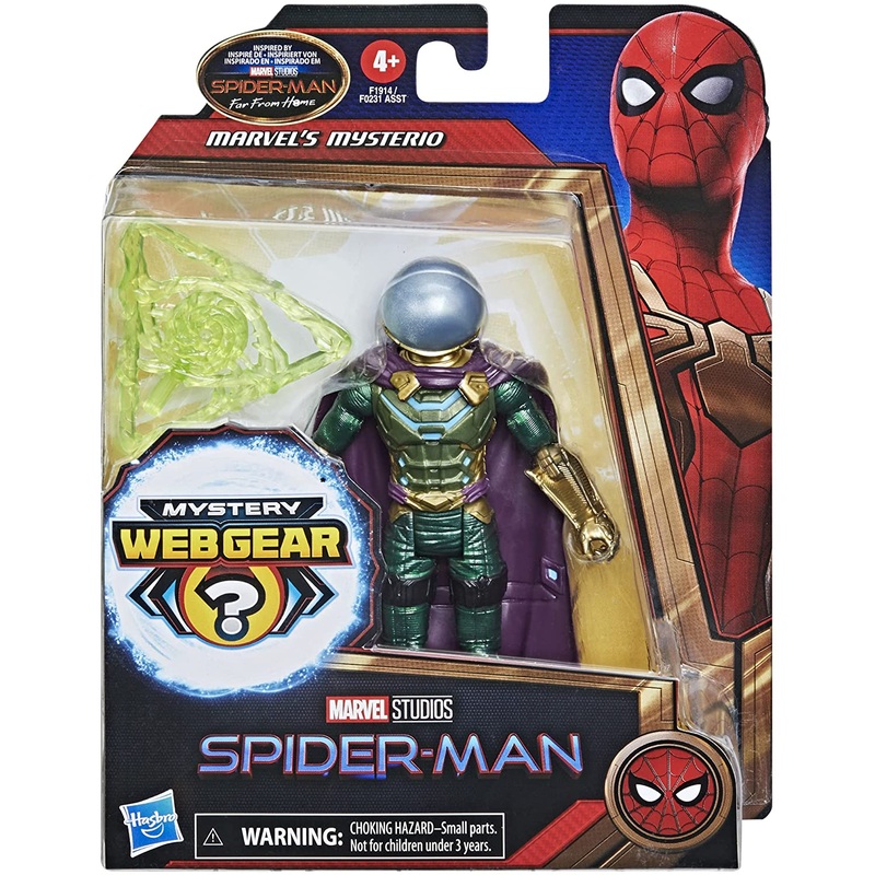 MARVEL F1914 SPIDERMAN MYSTERY WEB GEAR MARVELS MYSTERIO FIGURE