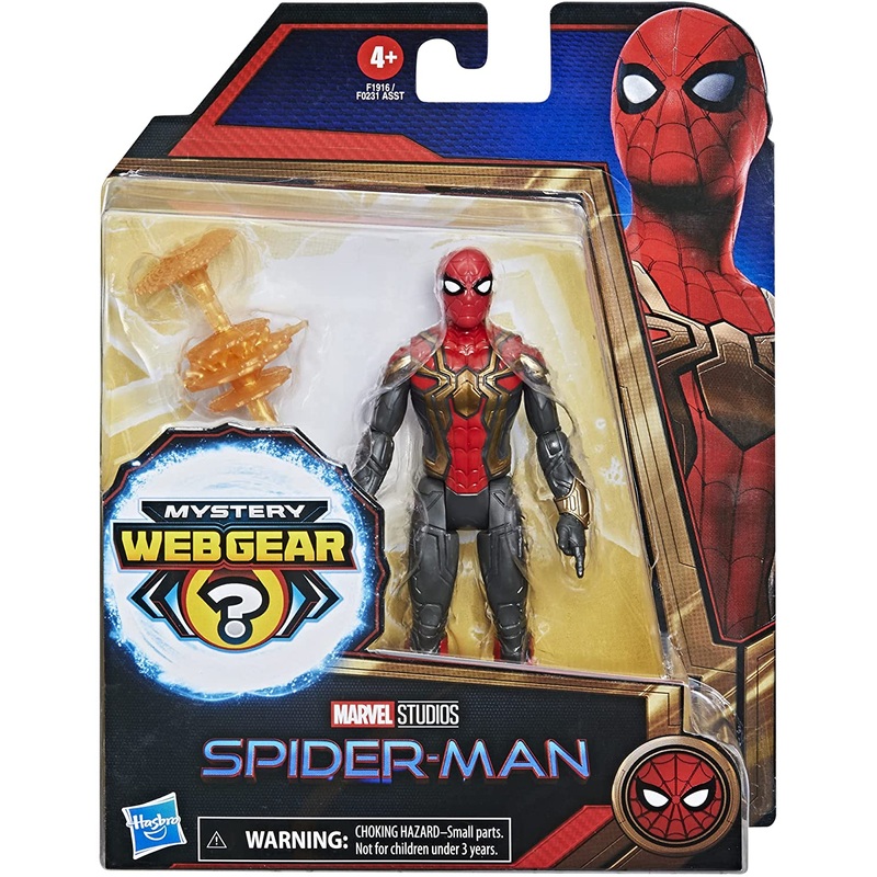 MARVEL F1916 SPIDERMAN MYSTERY WEB GEAR IRON SPIDER FIGURE