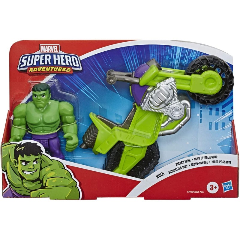 MARVEL F7930 SUPERHERO ADVENTURES HULK SMASH TANK MOTORBIKE