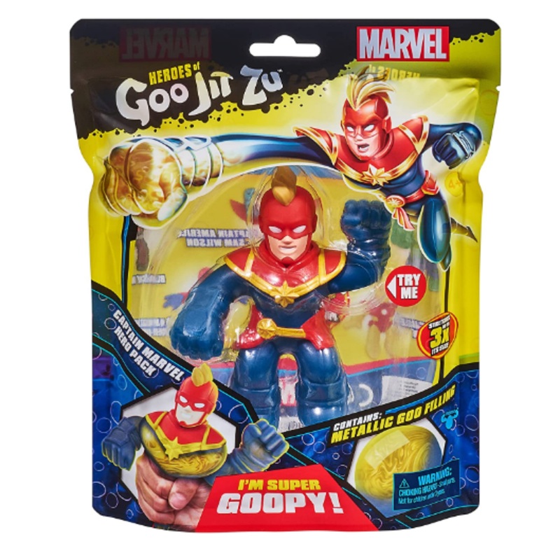 MARVEL HEROES OF GOO JIT ZU 41487 GOOPY CAPTAIN MARVEL HERO PACK