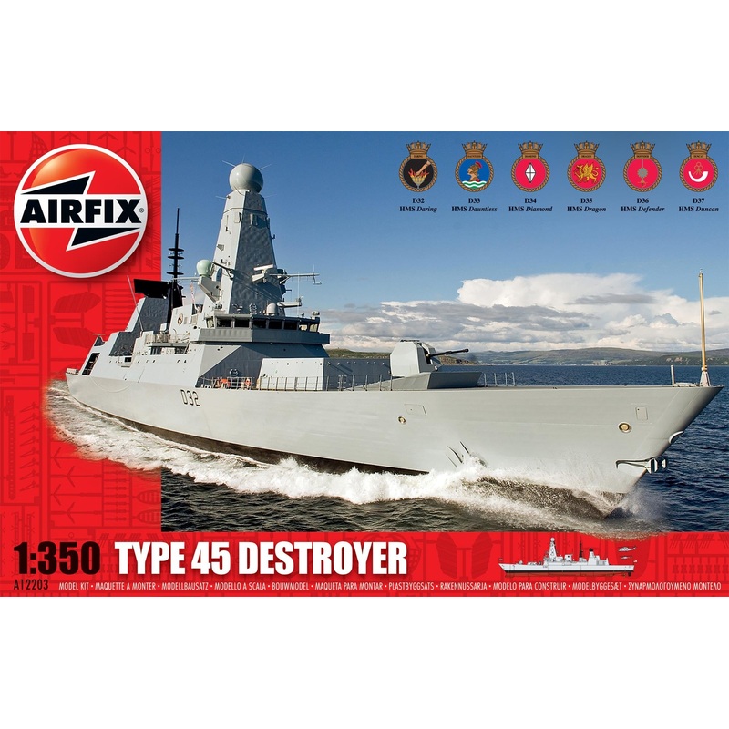 Airfix A12203 Type 45 Destroyer 1:350 Scale