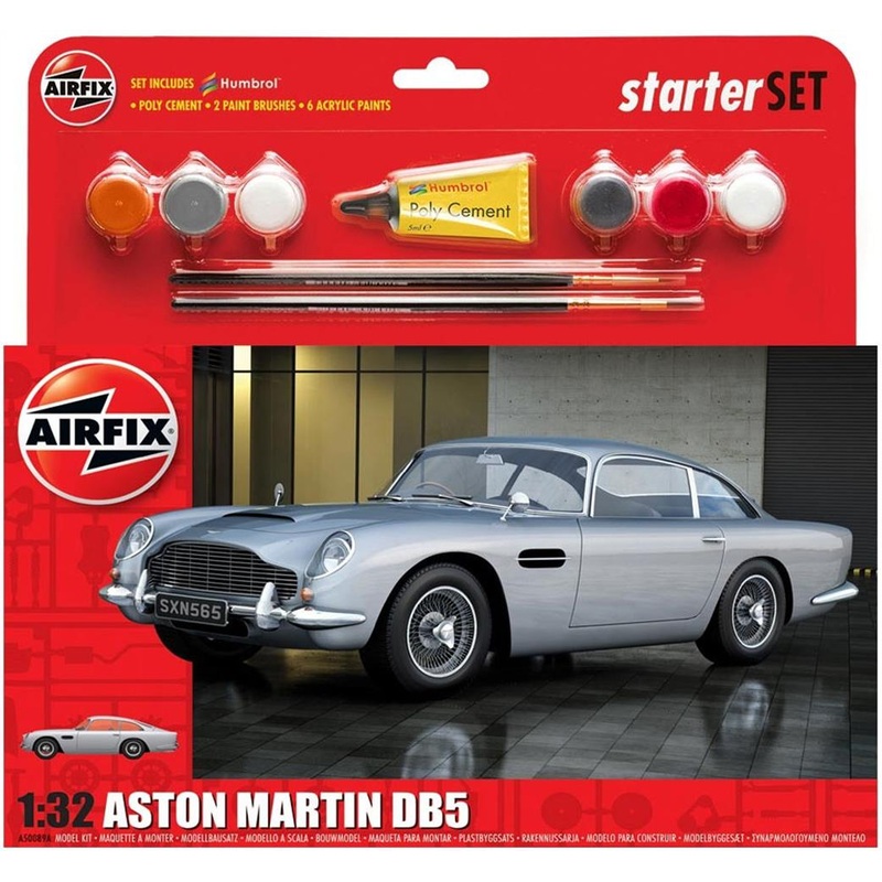AIRFIX A50089B ASTON MARTIN DB5 1/32ND SCALE STARTER KIT