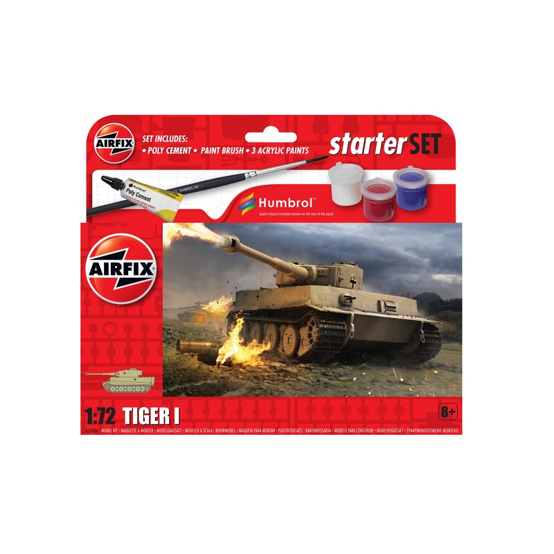 Airfix A55004 TIGER 1 TANK 1/72ND SCALE STARTER KIT