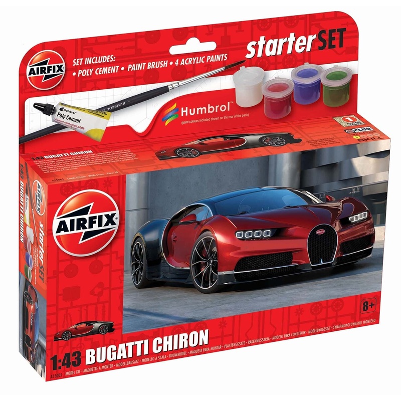 AIRFIX A55005 Starter Set - Bugatti Chiron   1/43  KIT