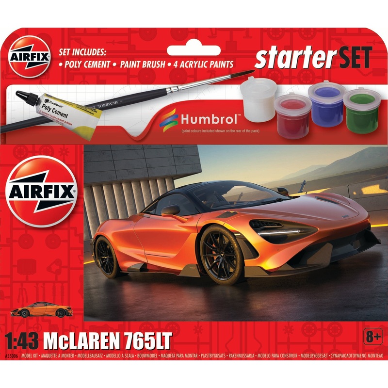 AIRFIX A55006 Starter Set - McLaren 765LT  1/43  KIT