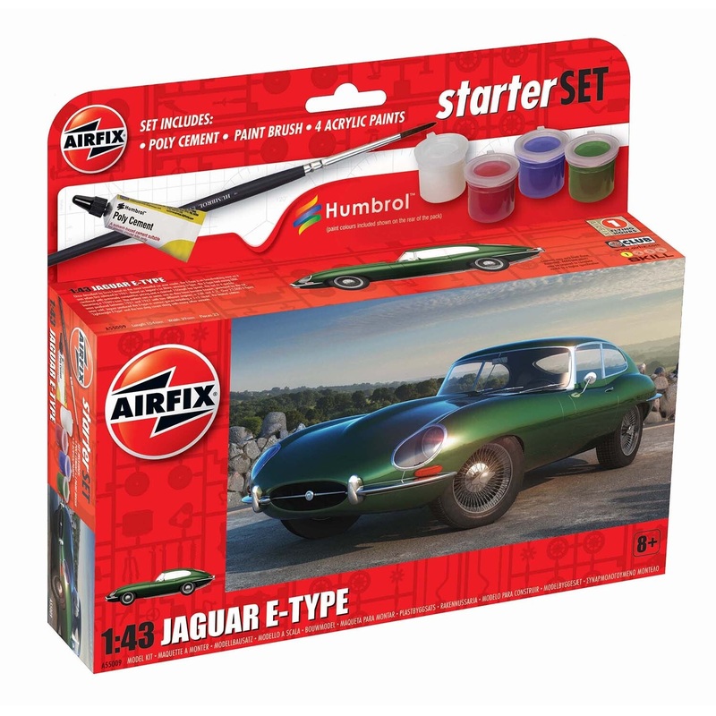 AIRFIX A55009 Starter Set - Jaguar E-Type  1/43  KIT