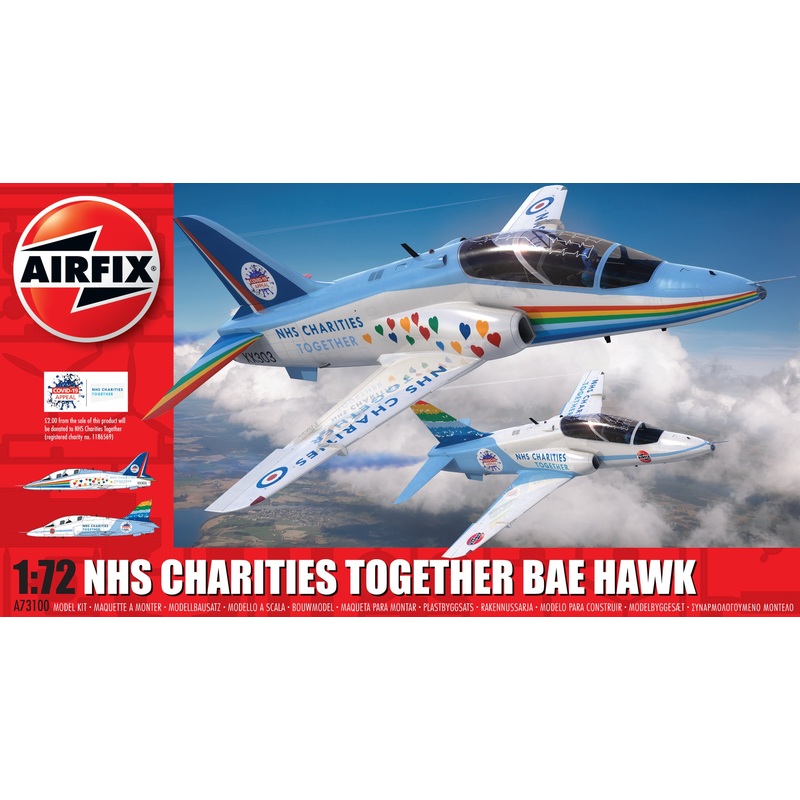 AIRFIX A73100 NHS CHARITIES TOGETHER BAE HAWK  1:72 Scale