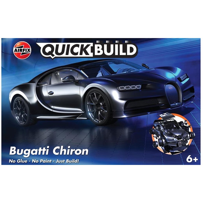 AIRFIX J6025 Quickbuild Bugatti Chiron Clip together Block Model